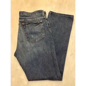 J Crew 35/36 Mens Dark Wash Straight Leg Denim Jeans